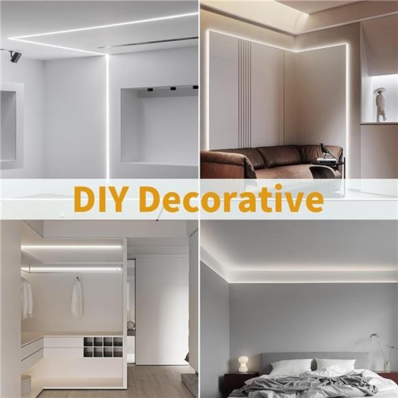 Neon LED StripLights 16.4ft/5m Neon Light Strip 12V Silicone LED Neon Rope Light - Picture 7 of 7